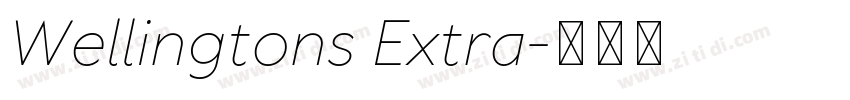 Wellingtons Extra字体转换